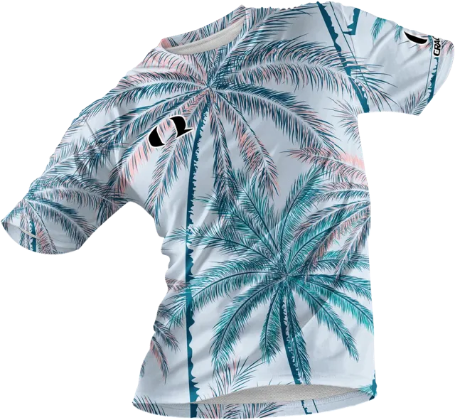 Paradise palm tree all-over wrap print soccer jersey