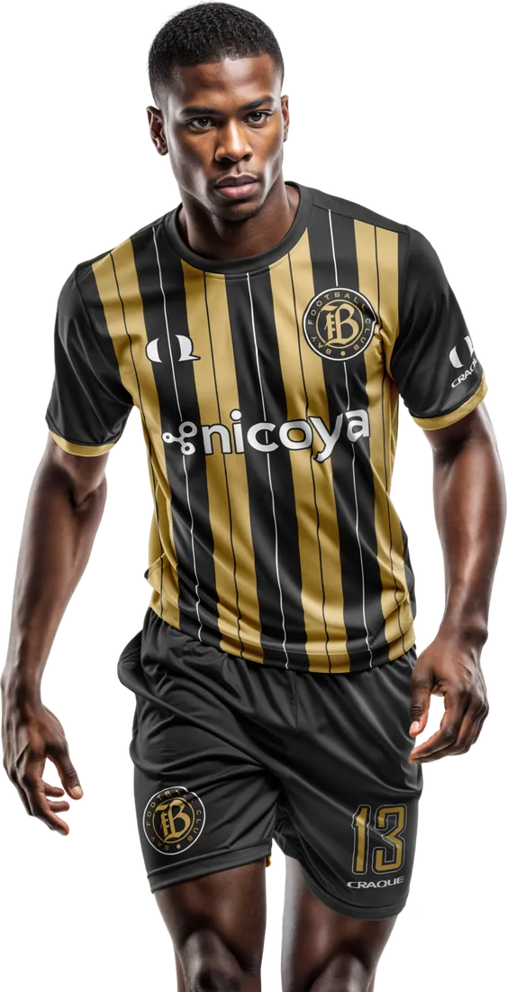 Player in a custom Craque soccer kit